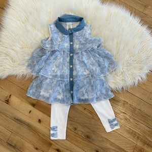 Piper Sleeveless Top and Legging Set 🦋 Size XS 4/5